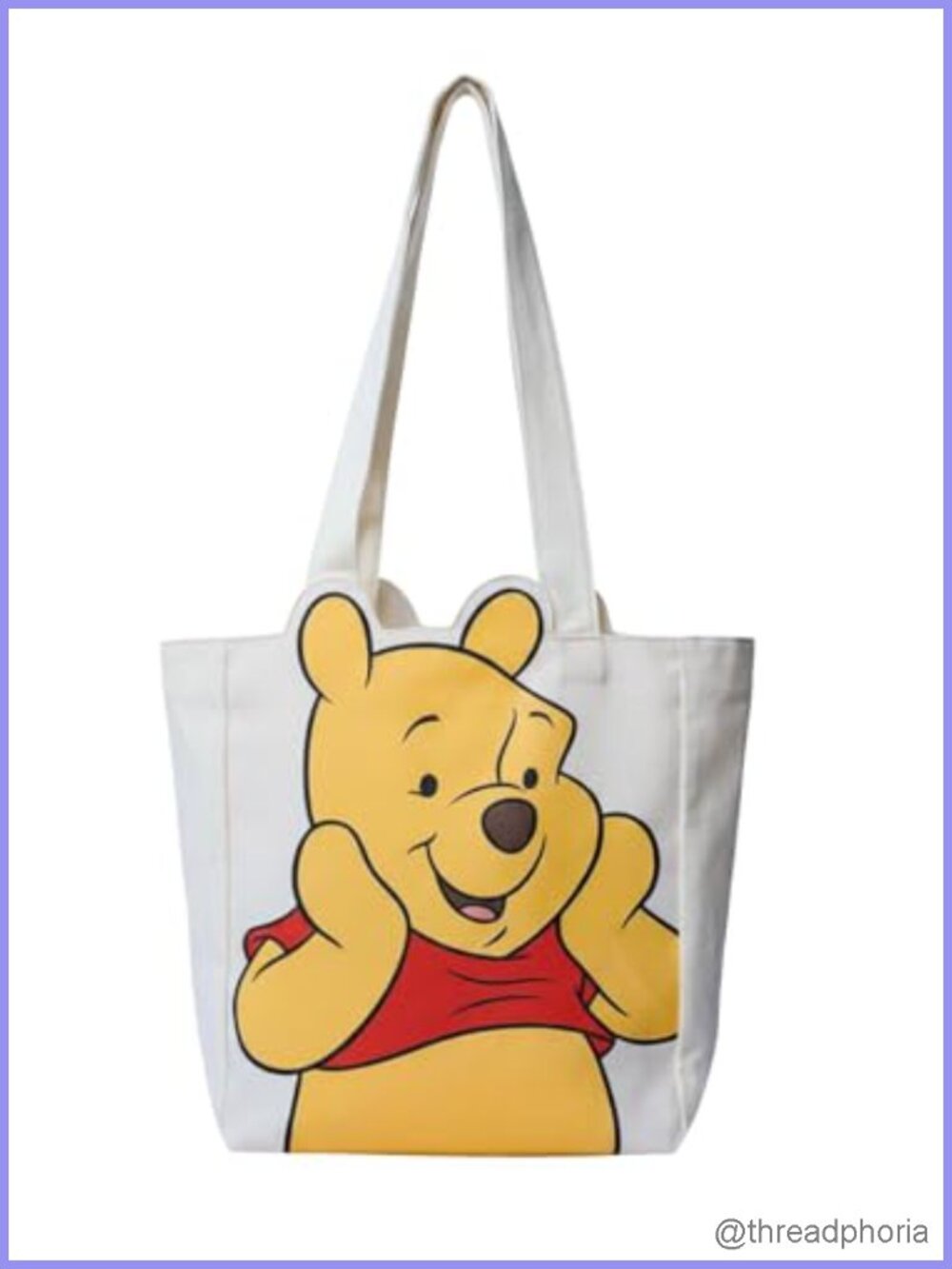 Disney Character Tote Bag Canvas Shoulder Bag Large Travel Beach Purse